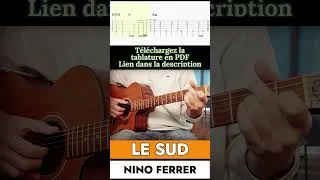 Miniature : Le Sud - Nino Ferrer [ Mélodie & Basse ] #tablature #guitar #picking