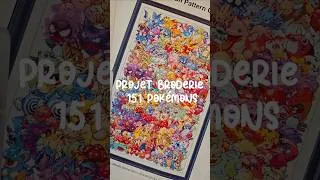 Miniature : 🧵✂️Projet Broderie 151 Pokémons #pointdecroix #crossstitch #pokemon