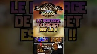 Miniature : On peut partager les presets sur summoners war, ENFIN !!!