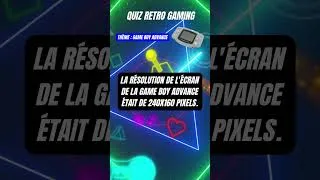 Miniature : Quiz Rétro Gaming GameBoy Advance