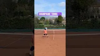Miniature : champagne tennis 🍾 #maxencebrgttennis #tennis #match #simple #tournoi