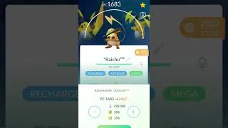 Miniature : RECHARGE DU LUNDI 157 - #maxout #pokemon #pokemongo #raichu #megaraichu #costume #level50 #me5rine