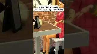 Miniature : Quand ta simmette a besoin d’une épilation laser 😳😂 #sims4 #thesims4  #humour #MeemawPixel #gaming