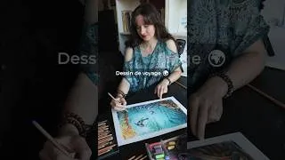 Miniature : Dessin de voyage - Draw with me 🖌️ #illustration #art #drawingprocess