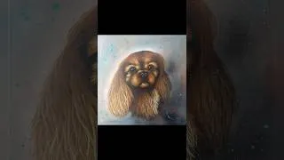 Miniature : Commande personnalisée d'un chien 🐶 #art #peinture #chien #animalart #painting #artiste #french