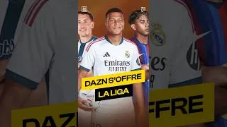 Miniature : La Liga se vit sur DAZN ! 🇪🇸 Mbappé vs Yamal 🍿 | Collaboration commerciale 🤝 #football #shorts