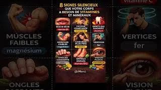 Miniature : Vitamines et minéraux : les signaux d'alerte #science #faits #motivation #amour #santé # #shorts