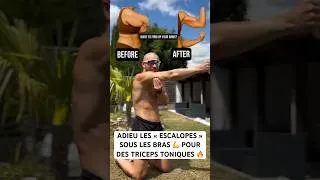 Miniature : ADIEU LES « ESCALOPES » SOUS LES BRAS 💪 POUR DES TRICEPS TONIQUES 🔥 #mericcoach #brasfermes