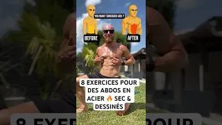Miniature : 8 EXERCICES POUR DES ABDOS EN ACIER 🔥 SEC & DESSINÉS #mericcoach #abdos #coretraining #absworkout