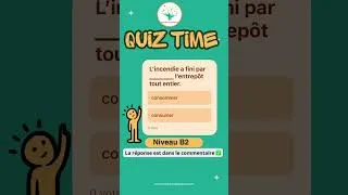 Miniature : Quiz français B2 : “Consommer” ou “Consumer” ? 🤔