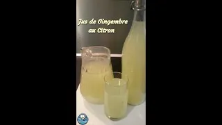 Miniature : #Shorts Recette de JUS DE GINGEMBRE AU CITRON 🍋 🍹