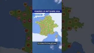 Miniature : Météo du Vendredi 25 au Dimanche 27 Septembre 2026