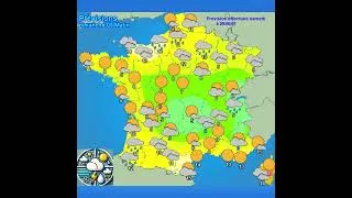 Miniature : Dimanche 5 octobre : Averses au nord-est, soleil venté en Méditerranée 🌧️☀️🌬️