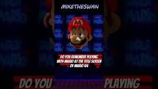 Miniature : Playing with Mario’s face #mario64 #nintendo64 #supermario64 #supermariobros #retrogaming