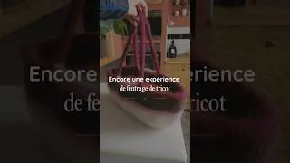 Miniature : De retour parmi les tricoteuses avec encore une expérience de projet feutré ! 🧶