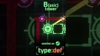 Miniature : The most BASIC tower in my new typing tower defense! - type:def