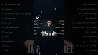 Miniature : Jacques Brel - Meilleur chansons de Jacques Brel   🏆 Les Plus Belles Chansons  #jacquesbrel #short