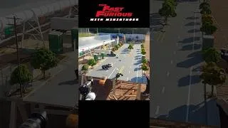 Miniature : Iconic Fast and Furious remake with miniatures #paulwalker #fastandfurious #bts #movie #filmmaking