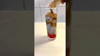Miniature : Strawberry iced latte 🍓✨#icedcoffee #strawberry #trending #shorts #sub #fypシ #yt#aestheticvlog
