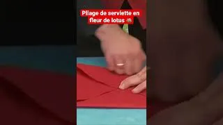 Miniature : Pliage de serviette en fleur de lotus