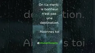 Miniature : On t’a menti sur le  bonheur #bonheur #philo #developpementpersonnel #verite #habitudes #philosophie