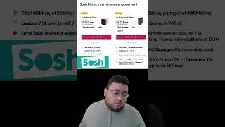 Miniature : Sosh lance Boost Fibre, une offre 8 Gb/s et Wi-Fi 7 à 26,99 €/mois #sosh #boxinternet