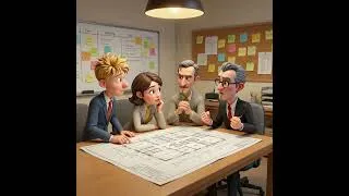 Miniature : BD n°1 : réaction du plan de Raoul avec Coco, Girouette et le Professeur M.