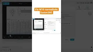 Miniature : Vis M16 normalisée sur Fusion360 #conception #fusion360 #vis