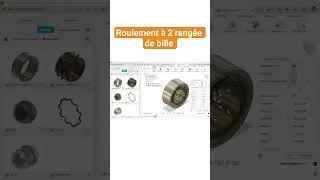 Miniature : roulement à bille fusion360 #conception #cad #fusion360