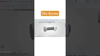 Miniature : Assemblage vis écrou sur SolidWorks #conception #cad #solidworks