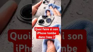 Miniature : Quoi faire si son iPhone tombe dans l’eau ? #astuce #smartphone #iphone