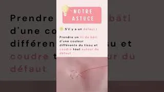 Miniature : Astuce couture pour ne plus jamais rater un projet #shorts