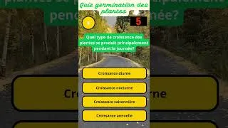 Miniature : Le réveil des graines : un processus miraculeux 🌼" #quiz #biologievégétale #science