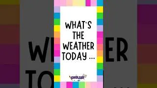 Miniature : What's the weather today? #weather #hot #weathernews #sunny #cold #learnenglish #weatherinenglish