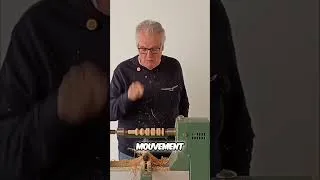 Miniature : La forme et le mouvement sont liés  #woodturning #bois #tourabois #diy #tournagebois