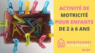 Miniature : Activité de Motricité pour Enfants de 2 à 6 ans avec des Pinces à linge