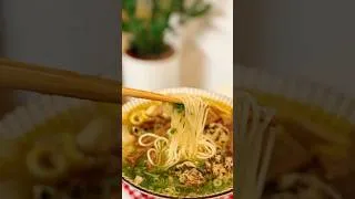 Miniature : Bún gà măng mọc / Chicken Noodle Soup with Bamboo Shoots and Pork Meatballs #homemade #asmrcooking