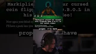 Miniature : Markiplier played our coin flipping game! #gaming #horror  #indiegame