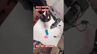 Miniature : Lerobot So101 async-inference #robot #3dprinting