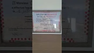 Miniature : Moins rapide que Tadej Pogačar hier, mais j’ai mon diplôme du Tourmalet ! 😜#pourtoi
