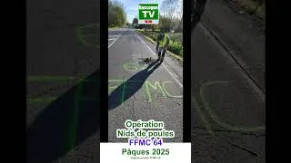 Miniature : 🏍️🛵 Opération Nids de Poules FFMC 64 Pâques 2025 #motard #colère #route #béarn #sourire