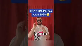 Miniature : GTA 6 ONLINE PAS AVANT 2028 🤔 #gta6 #gta6online #gta5 #gta5online
