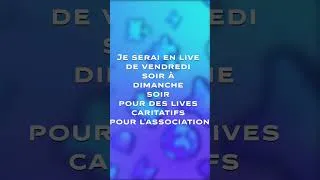Miniature : Live caritatif ce week-end #gaming #streamer  #twitchstreamer