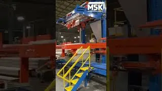 Miniature : Gestion de palettes XXL | Centrage et houssage automatiques #shorts