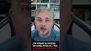 Miniature : Un écran gamer 4K IPS 144HZ à moins de 350€ pour PC et PS5 ?