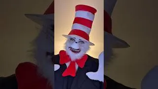 Miniature : CREEPY CAT IN THE HAT! 🖤✨ #halloween #makeup #makeuptutorial #grwm #catinthehat #halloweencostume