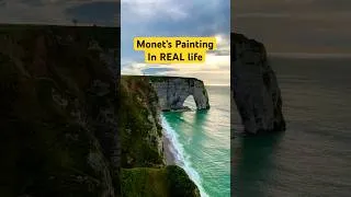 Miniature : Wow‼️I Found Monet’s Cliffs of Étretat in REAL life 😲.  #claudemonet #france #travel