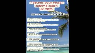 Miniature : 7 secrets pour réussir comme coach en 2025