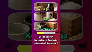 Miniature : 👉 Quelle boisson japonaise est fabriquée à base de riz fermenté ? #MyQuiz #Japon