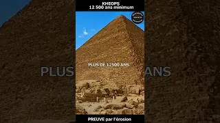 Miniature : KHEOPS 12 500 ans minimum. La preuve par l'érosion.  #egypte #pyramid